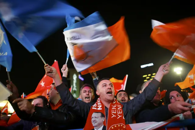 AKP celebrations in Ankara, 1 Nov 15