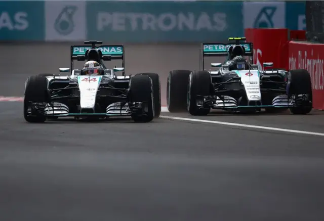 Hamilton and Rosberg