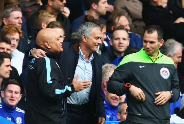 Ray Wilkins and Jose Mourinho