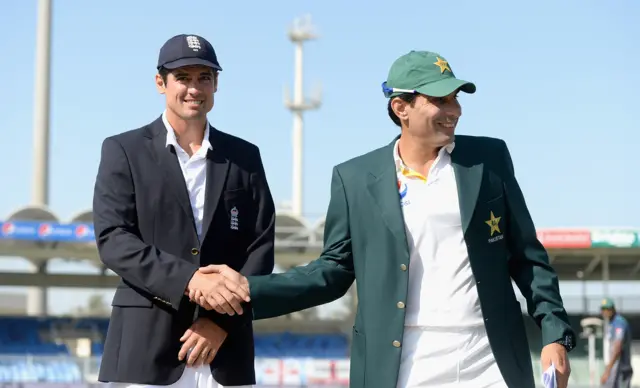 Alastair Cook and Misbah-ul-Haq