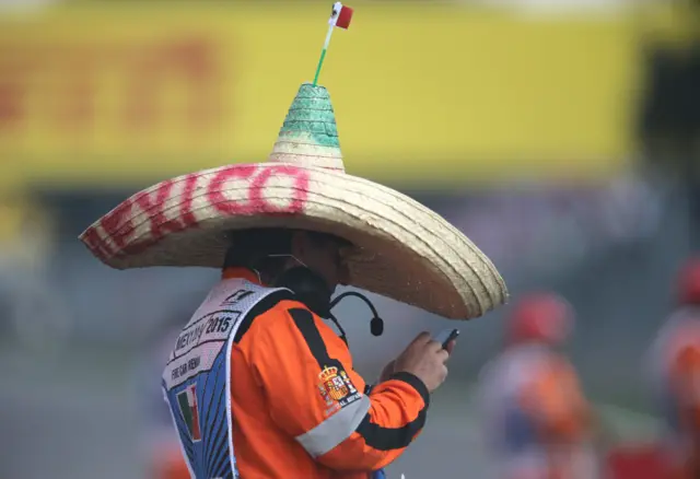 Marshal at the Mexican Grand Prix