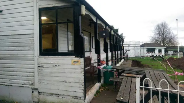 Blythe Bridge Cricket Club pavilion