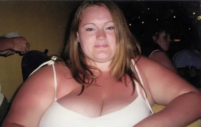 Cheryl Blythe before her weight-loss