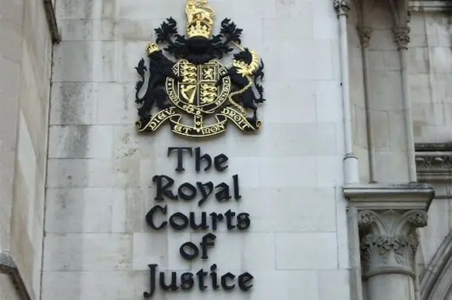 The Royal Courts of Justice Sign