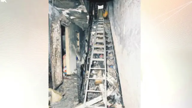 Inside the home after fire