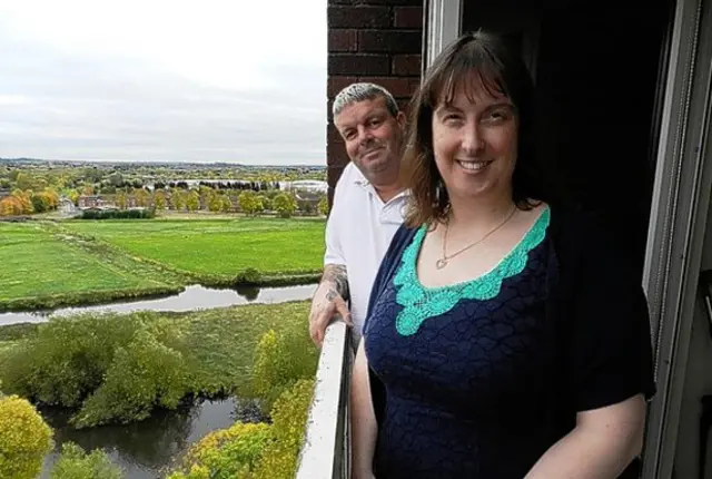 Resident Stephen Johnson and Councillor Michelle Thurgood