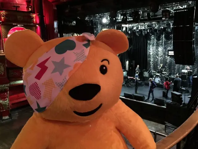 Pudsey at the sound check