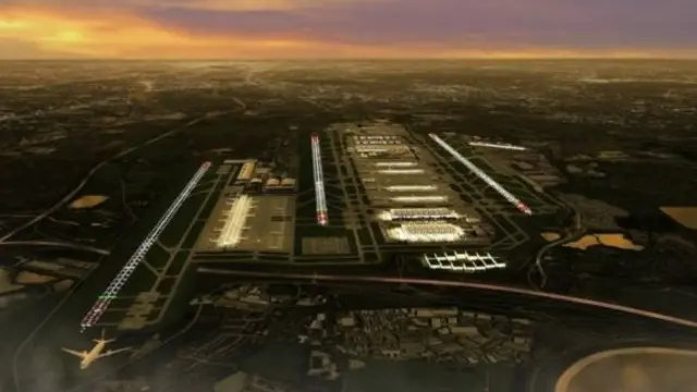 Artist impression or expanded Heathrow