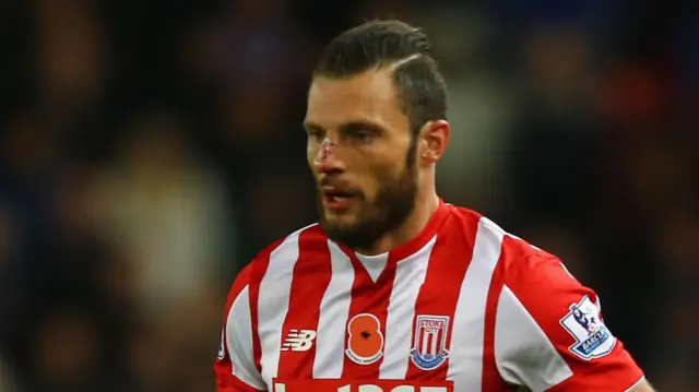 Stoke City full back Erik Pieters