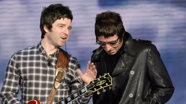 Noel and Liam Gallagher of Oasis