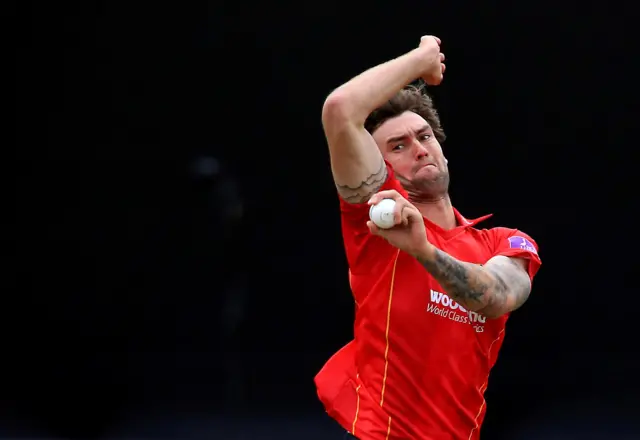 Reece Topley in action for Essex