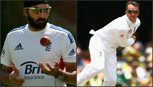 Monty Panesar and Graeme Swann