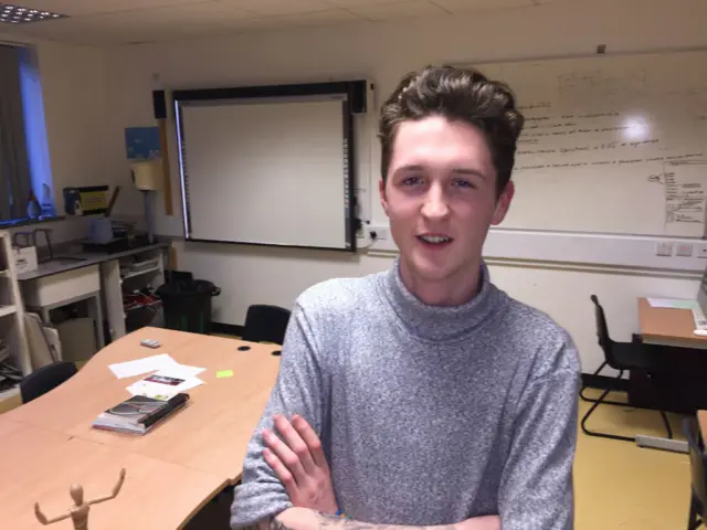 Tony Smith, Tresham College student