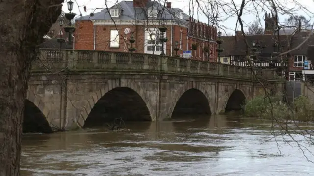 The English Bridge in Shrewsbury