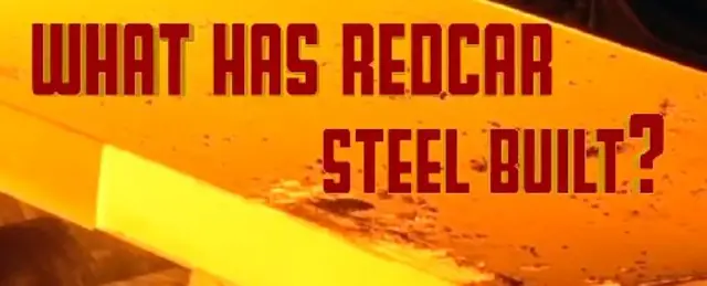 What has Redcar steel built?
