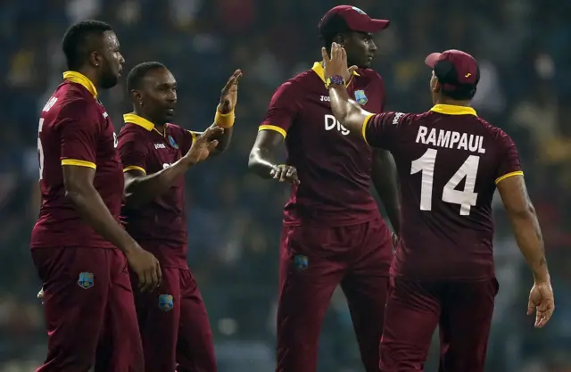West Indies celebrate