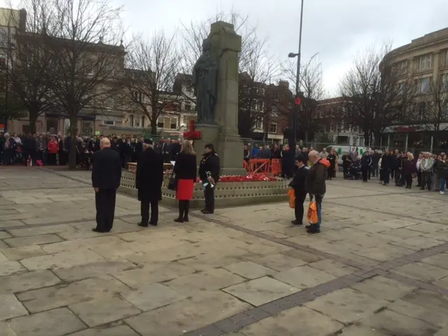 Armistice Day Market Place Derby