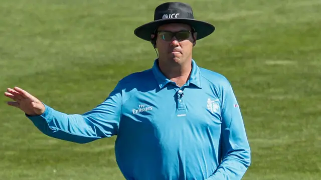 South African umpire Johan Cloete