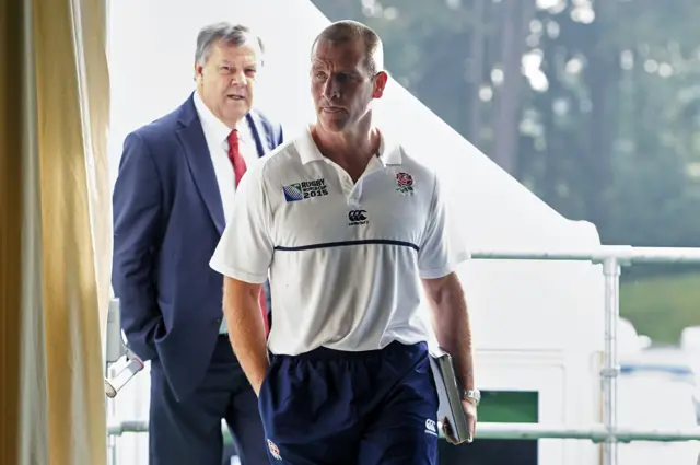 Ian Ritchie (left) and Stuart Lancaster (right)