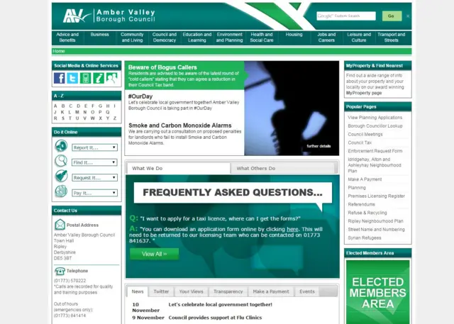 Amber Valley website
