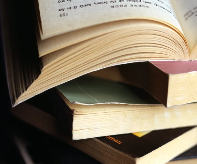 A stack of books