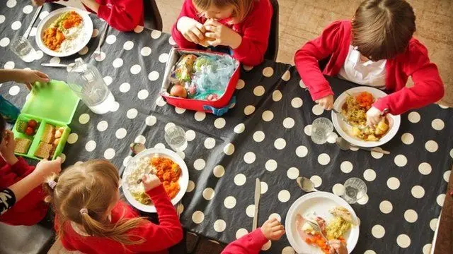 Children eating