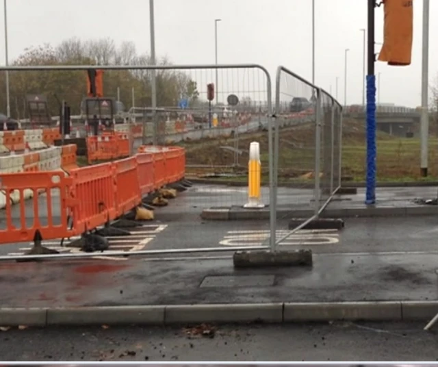 Postwick bridge and roadworks