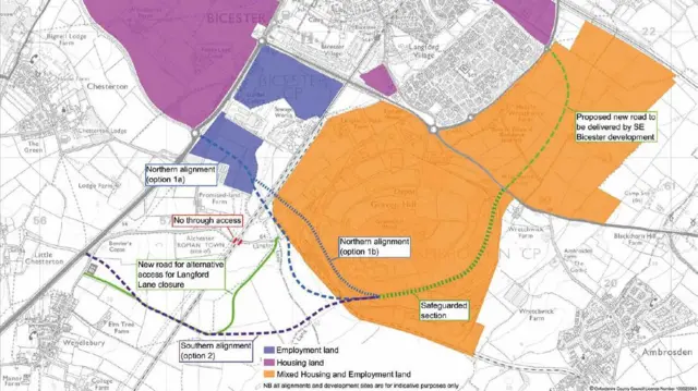 Bicester road consultation map