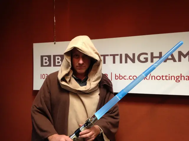 Andy Whittaker as a Jedi