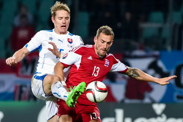 Luxembourg striker Aurelien Joachim