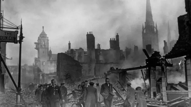 Coventry in Blitz aftermath