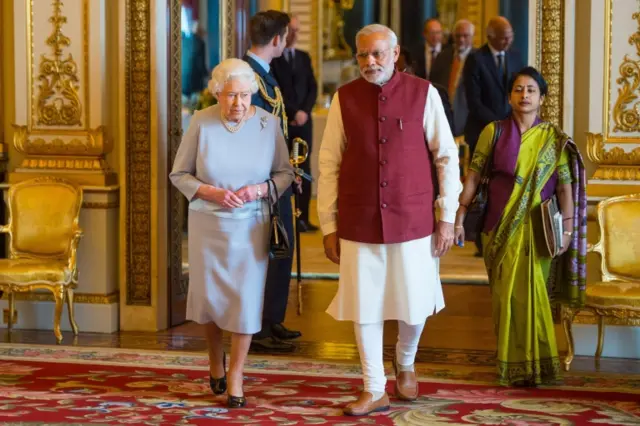 Modi and the Queen