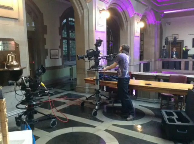 Bradford City Hall CIN event setup