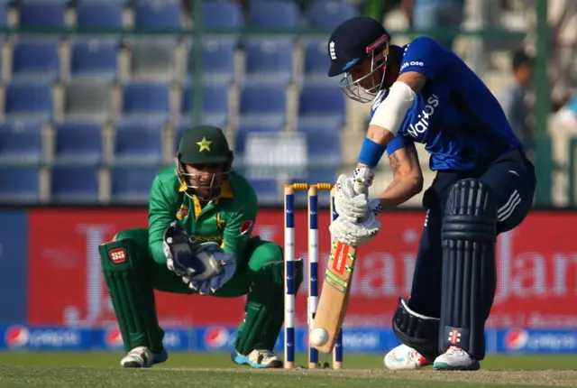 Alex Hales plays