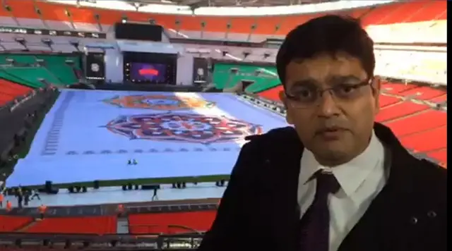 Nitin Srivastava at Wembley stadium