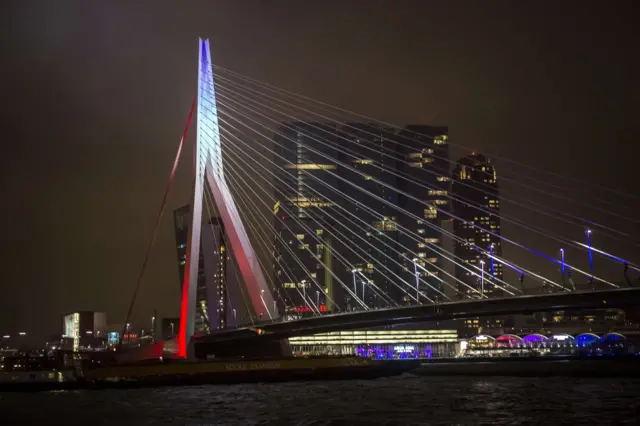 The Erasmusbridge in Rotterdam