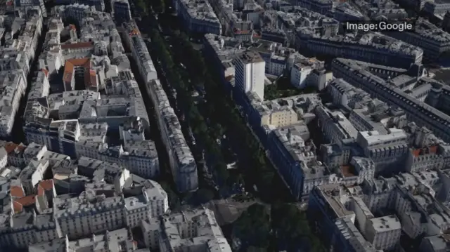 Aerial view of Paris