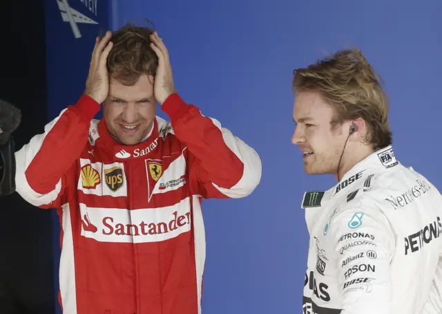 Vettel and Rosberg