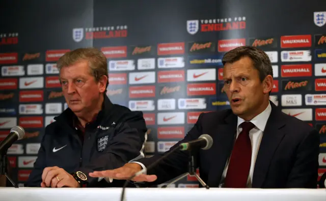 Roy Hodgson and Martin Glenn