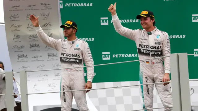 Lewis Hamilton and Nico Rosberg