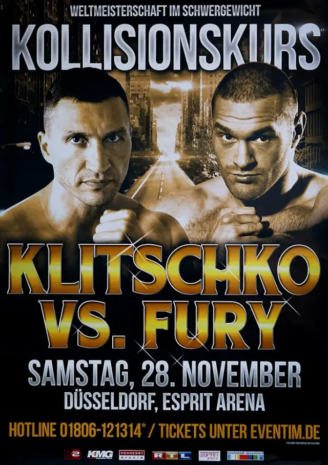 Wladimir Klitschko versus Tyson Fury poster