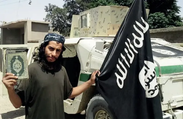 Undated image taken from the Islamic State online magazine Dabiq showing Belgian Abdelhamid Abaaoud