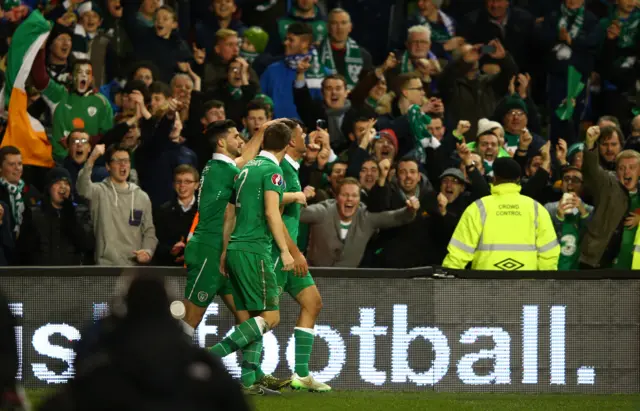 Republic of Ireland celebrate