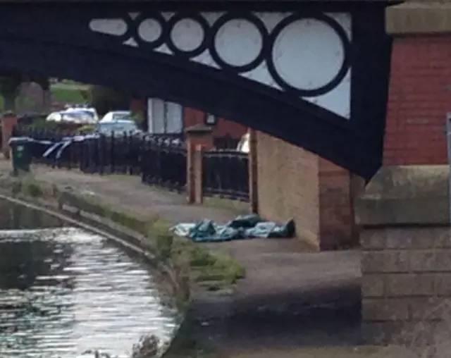 Towpath on Leeds-Liverpool canal in the Eldonian Village