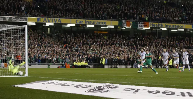 Jon Walters scores for the Republic of Ireland