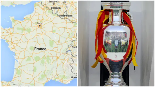 France and the Euro 2016 trophy