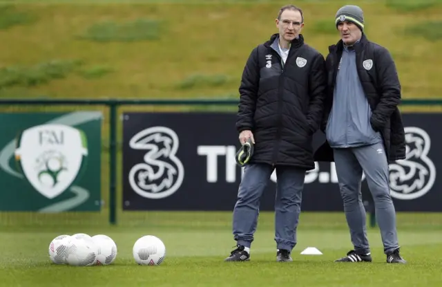 Martin O'Neill and Roy Keane