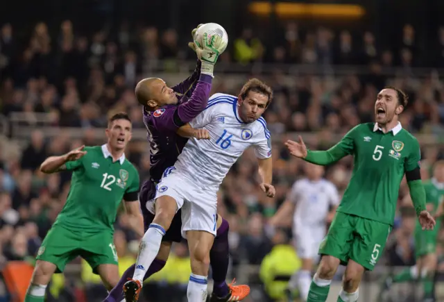 Darren Randolph makes a crucial save