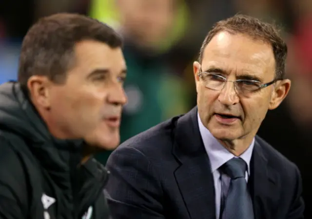 Martin O'Neill (right) and Roy Keane