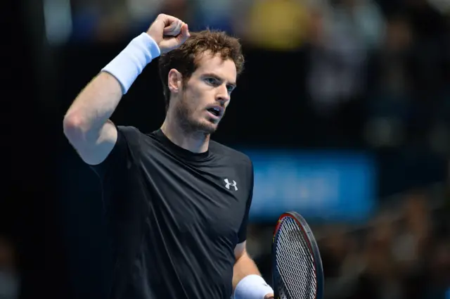 Andy Murray celebrates